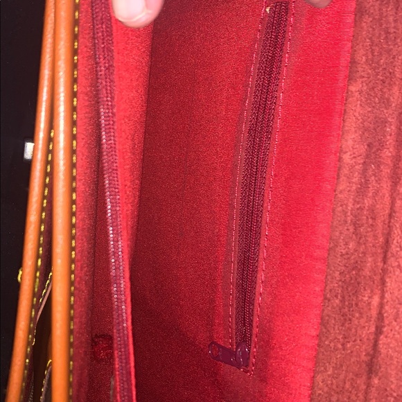 Dooney & Bourke Med/Soft Red Leather Briefcase - Picture 4 of 7